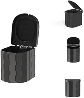 primcolor Portable Toilet for Camping, with Lid, Waterproof Porta Potty Car Toilet Portable Potty for Adults, Travel Toilet fit for Camping, Car, Travel, Outdoor, Hiking, Trips, Tent, Boat, Beach