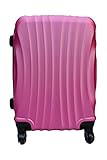trolley rosa bagaglio a mano Abs rigido , leggeto e resistente .