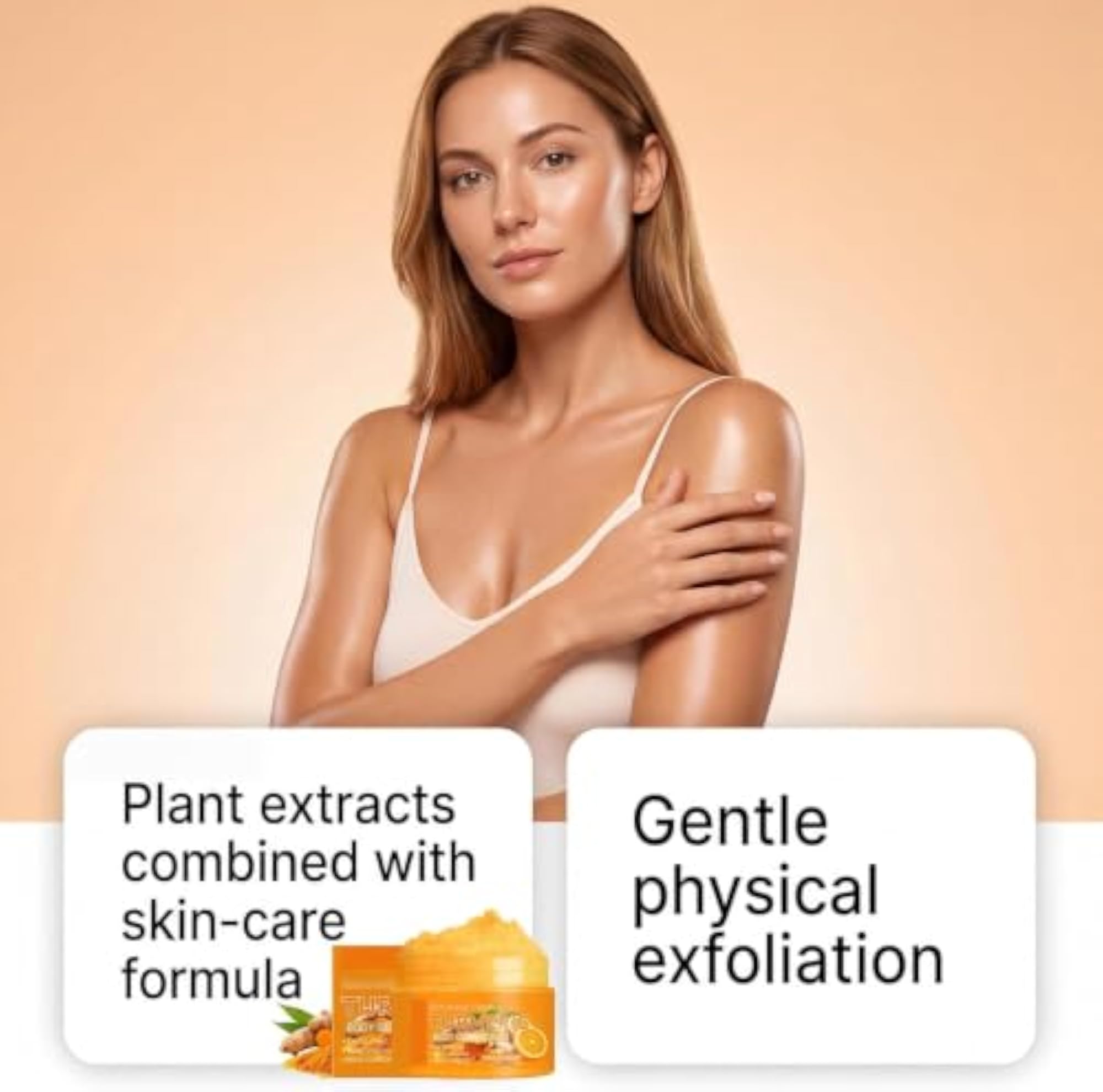 Turmeric Body Scrub - Exfoliating & Moisturizing for Dry Skin