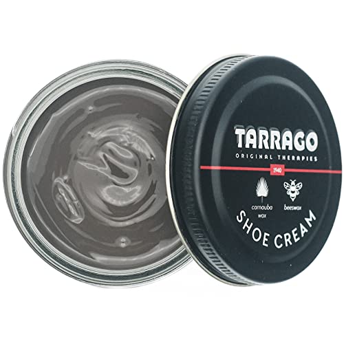 Tarrago Shoe Cream - Professional Shoe Polish With Carnauba Wax To Re-Color And Polish - Smooth Leather Shoes And Boots- Over 100 Colors - 50 Ml/ 1.7Fl. Oz - Mink #42 #TOP1