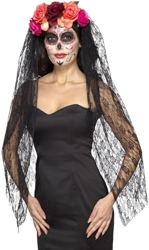 HOWAF Deguisement Jour Des Morts Femme, Serre Tete Halloween | FindTheDeal