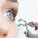 LUCKDANO Lenses Wearing Aids, Portable Stainless Steel Lens Eyelid Stretcher Lens Applicator Tool with Storage Case (Green)