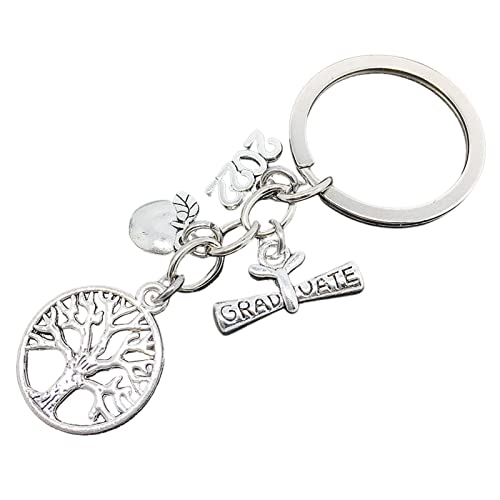 Repple 1Pcs 2022 Porte-clés Classe de 2022 Porte-clés Graduation Félicitations Grad Student Graduation Porte-clés College High School Senior Present Party Favor Supplies Pendentifs Cadeaux Couleur Cover