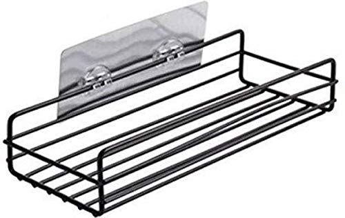 DHARM IMPEX Metal Multipurpose Kitchen Bathroom Shelf Wall Holder Storage Rack Bathroom Rack Storage Box Strong Magic Sticker Shower Rack Shelf (Black) (B08Y1TC6HX) Amazon Price History, Amazon Price Tracker