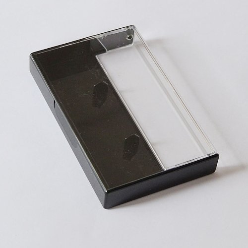 Custodie per cassette musicali, 100 pezzi, colore: Nero trasparente