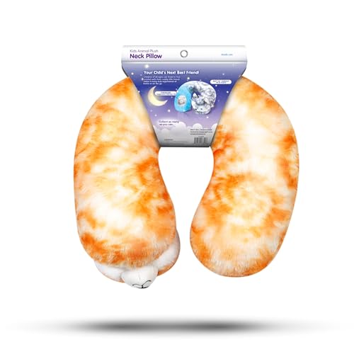 Image of Cloudz Kids Super Soft N' Cuddly Animal Airplane Travel Neck Pillow! Keep Children Comfy and Supported with a Buddy While Traveling or just Resting at Home - Brown Fox