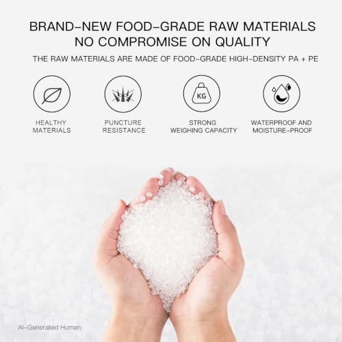 Image of MEGAWISE Vacuum Sealer Bags (11''x 14''-100pcs) for Food Freshness Preservation, BPA Free Vacuum Storage Bags for Food or Sous Vide, Seal a Meal,Double-Sided Texture, Double Lock Freshness (100 count)