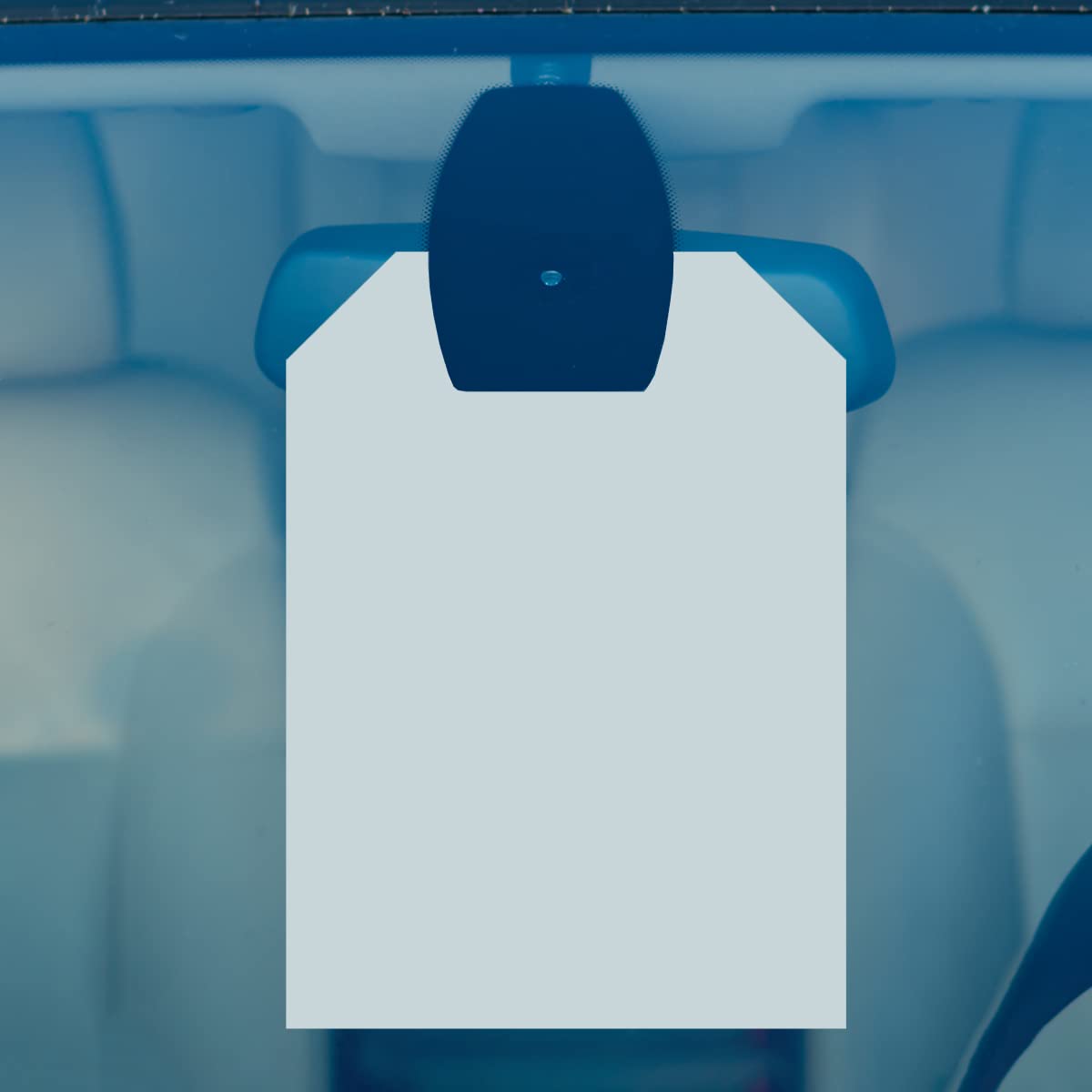 Versa Tags Mirror Hang Tags - Pack Of 50 Blank 8.5\" X 11.5\" Rear View Hang Tag For Auto Dealership Supplies - Neon Green