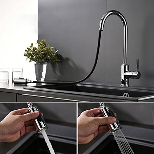 Robinet de cuisine extractible pour évier moderne et cuisson facile