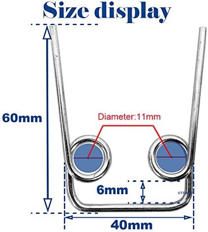 Kids Scooters Steering Spring Axles Repair Parts Tools Accessories for 3 4 Wheel Kicks Scooter Steering Does not Automatically Rebound (60 * 40 * 6-10) image 4