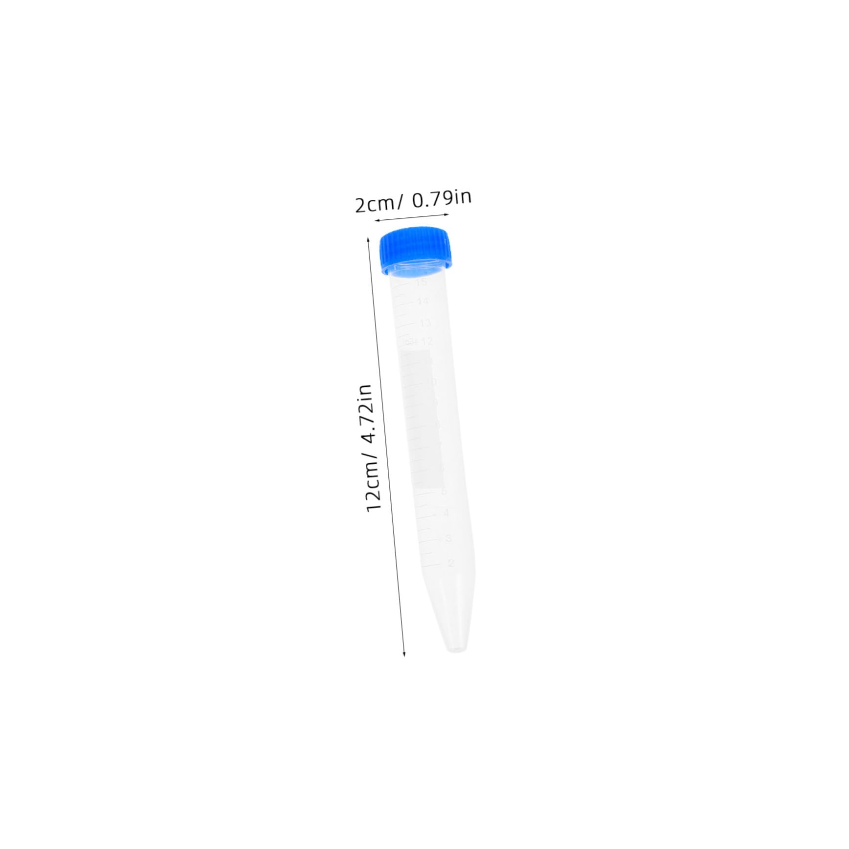 Zentrifugenröhrchen mit Schraubverschluss 100 Stück aus Kunststoff 15 Ml und 2 Abnehmbaren Reagenzglasgestellen für Labor und Wissenschaftliche Experimente