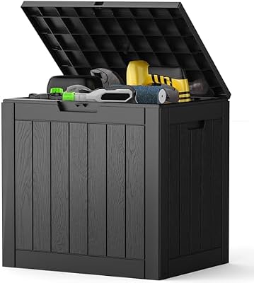 Waterproof Outdoor Storage Deck Box with Lockable Lid