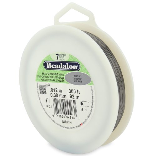 Beadalon 7 Strand Stainless Steel Bead Stringing Wire 0.012 Inch 300 ft