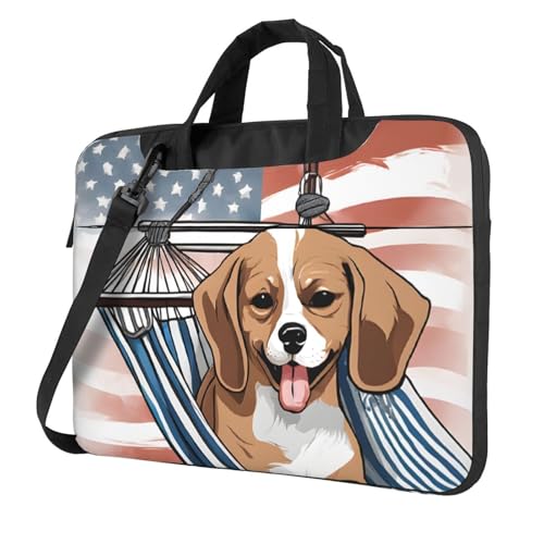 Sac ordinateur 15.6 antichoc et mince avec motif drapeau noir pour PC