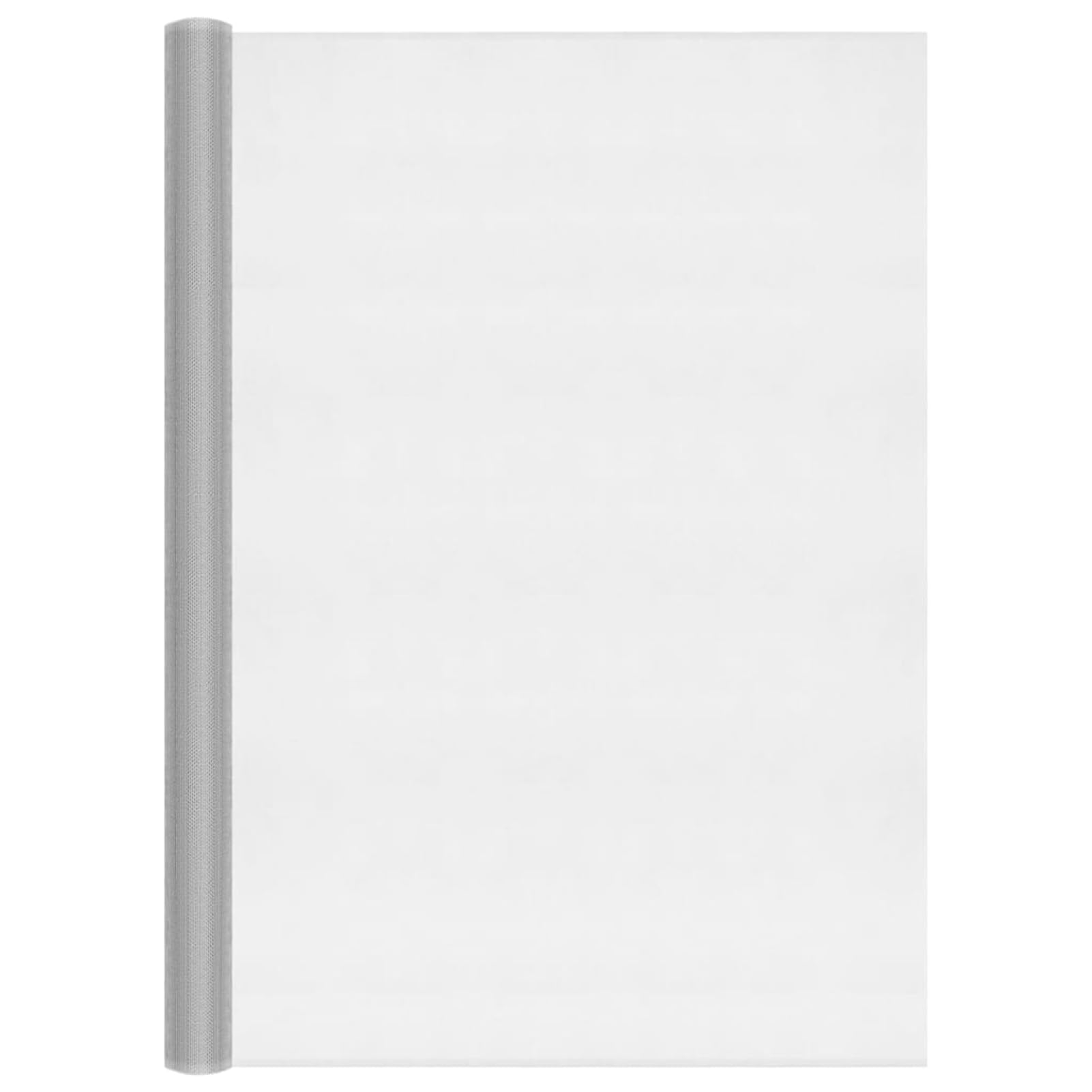 Homgoday Aluminium Fliegengitter 112x1000 cm Silber, Insektenschutz Netz für Türen und Fenster, rostbeständig, zuschneidbar, für Vogelkäfige und Heimwerker 150853