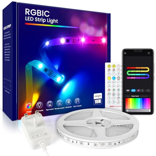 Beaeet RGB Individually Controlled Strip Light 10m, Multicolor Segmented LED Lights, Music Sync, Smart Control via App/Remote, Perfect for Gaming, Celebrations, Office, Christmas, and Parties Beaeet RGB Individually Controlled Strip Light 10m, Multicolor Segmented LED Lights, Music Sync, Smart Control via App/Remote, Perfect for Gaming, Celebrations, Office, Christmas, and Parties