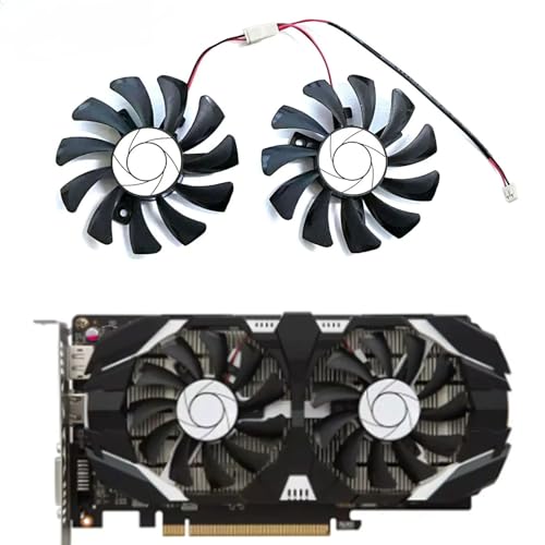 Evita sobrecalentamientos con el ventilador de GPU HA8010H12F-Z de 2 pines para MSI GTX 1050Ti