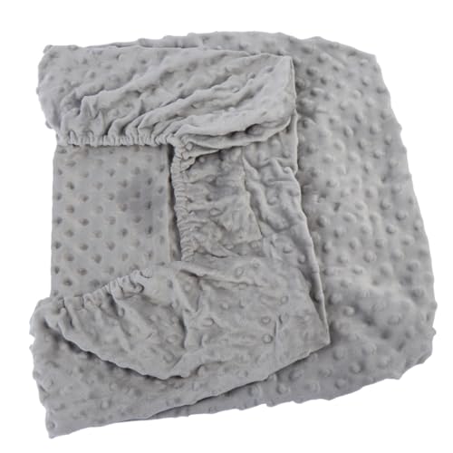 Cabilock Wickelauflagenbezug Atmungsaktiv aus Polyester Waschbar und Wiederverwendbar Schützende Massage Wickelauflagenabdeckung für Junge Mädchen Hygienisch und Hautfreundlich Graue Farbe