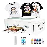 Fynqil A3 L1800 DTF Printer, High-Speed A3 Apparel Transfer Printing Machine with White Ink Circulation & Auto-Cleaning Includes Ink, Film, Hot Melt Powder, Software (Remote Installation)