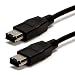 15ft 6 pin Male to 6 pin Male Black Firewire 400/400 Cable for IEEE 1394 Devices
