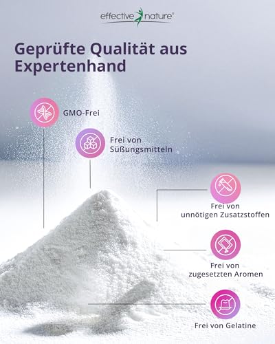effective nature Inositol Pulver 180 g - Myo & D-Chiro im Optimalen Verhältnis - Mit 400 µg Folsäure & 1,4 mg Vitamin B6 pro Tagesdosis - Vegan