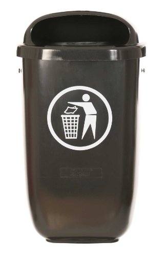 SCF GmbH Kunststoff-Abfallbehälter in RAL 7021 Schwarzgrau lt. DIN 30713 Cover