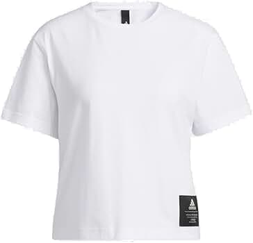 Amazon.com: adidas Women's Boyfriend Cropped Cotton T-Shirt