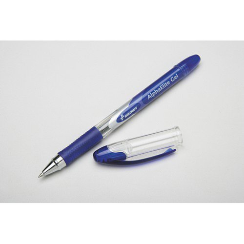 Stylo à encre gel SKILCRAFT Alphaelite pour écrire sans fatigue roller ball bleu pointe aiguille