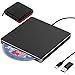 Nolyth - Masterizzatore esterno superdrive USB C e USB 3.0 per DVD e CD, compatibile con MacBook Air / Pro / Laptop / PC / Windows 10 nero Nero