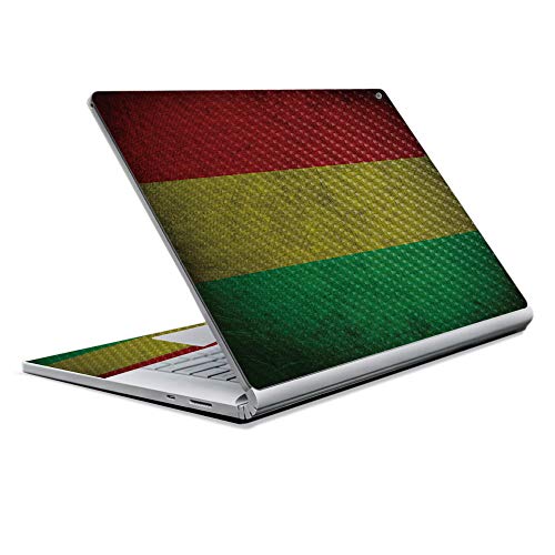 Image of MightySkins Carbon Fiber Skin for Microsoft Surface Book 2 13 inch (2017) - Yeah Mon,Protective, Durable Textured Carbon Fiber Finish,Easy to Apply, Remove, and Change Styles,