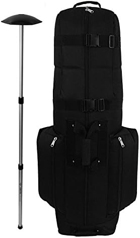 CaddyDaddy Golf CDX-10 Golf Bag Travel Cover with North Pole Club Protector, Black