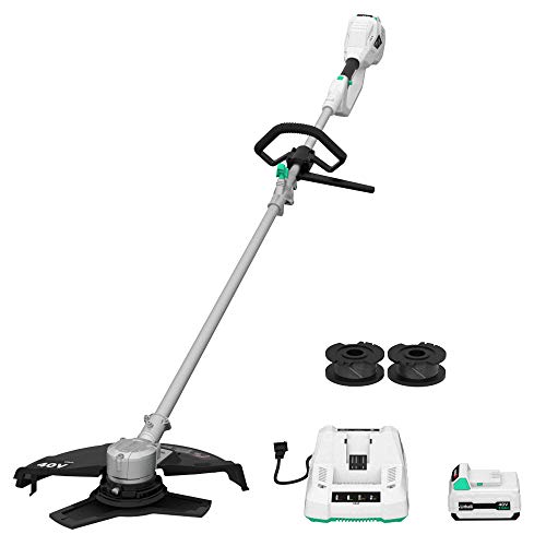 LiTHELi 40V Cordless Grass Trimmer 14 inches 2 in 1 with Brushless Motor, 2.5AH Battery and Charger…