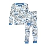 Burt's Bees Baby Baby Boys' Pajamas, Tee and Pant 2-Piece Pj Set, 100% Organic Cotton, Misted...