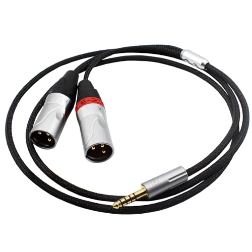 Adaptateur 4,4 mm vers double XLR mâle éliminant les bruits de masse