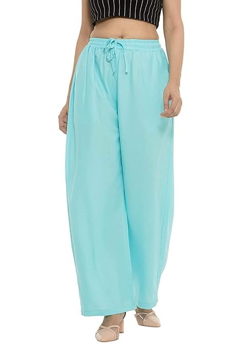 Siddhi India Fashion Palazzo Rayon for Womans and Girls-picture-58