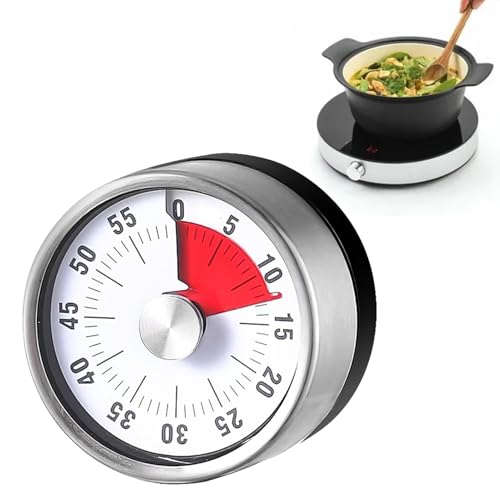 Kurzzeitmesser Küchentimer,Kurzzeitwecker Mechanisch Aus Edelstahl,Mechanischer Und Magnetischer Timer Zum Aufdrehen,Timer Ohne Batterie,Für Küche,Büro,Klassenzimmer,Lauter Alarm,Einfach Ablesbar Kurzzeitmesser Küchentimer,Kurzzeitwecker Mechanisch Aus Edelstahl,Mechanischer Und Magnetischer Timer Zum Aufdrehen,Timer Ohne Batterie,Für Küche,Büro,Klassenzimmer,Lauter Alarm,Einfach Ablesbar