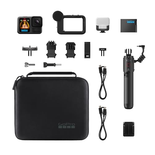 Image of GoPro HERO13 Black Creator Edition - Includes HERO13 Black, Volta (Battery Grip, Tripod, Remote), Media Mod, Light Mod, Enduro Battery, Magnetic Latch Mount and Carrying Case