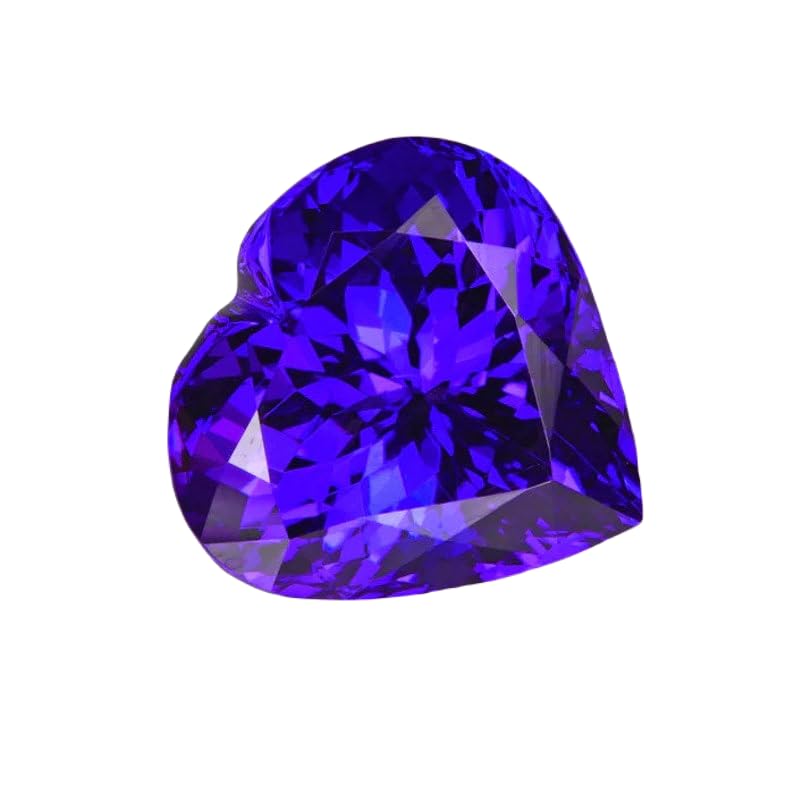 Tanzanite naturelle en cœur 5x5mm pour création de bijoux DIY