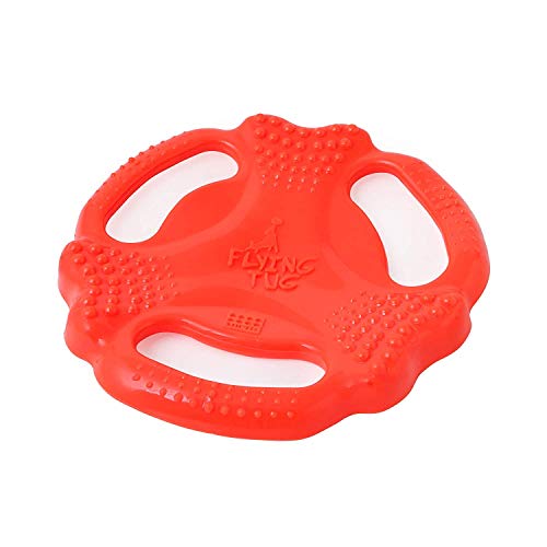 Image of The Pets Company Interactive Frisbee Tug Dog Fetch Toy for Small & Medium Dog Breeds