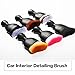 AOCISKA Car Interior Detailing Brush,Soft Bristle Cleaning Brush Car Detailing Brush Dusting Brush,Car Interior Cleaning Tool,Auto Detail Brush Car Dash Duster Brush (Black with Cap)
