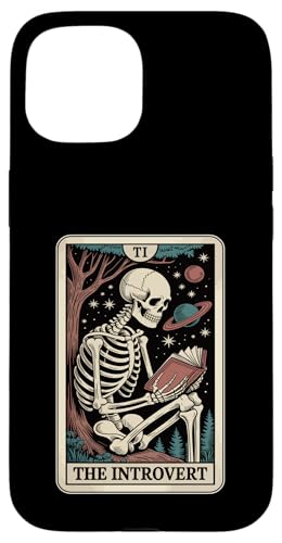 The Introvert Tarot Card Indoorsy Skeleton Inrovert �X�}�z�P�[�X iPhone 15 �p