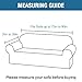 H.VERSAILTEX Stretch Velvet Sofa Covers for 3 Cushion Couch Covers Sofa Slipcovers Furniture Protector Soft with Non Slip Elastic Bottom, Crafted from Comfy Rich Velour (Sofa 72'-90', Peacock Blue)