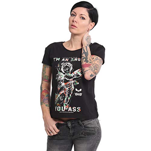 Preisvergleich Produktbild Yakuza Damen Angel Box Fit T-Shirt, Schwarz, XS