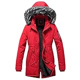  Singular-Point Damen Winter Jacke Stepp Mantel Winterjacke Parka karierte jacke damen weste mit kaputze kunstpelz jacke damen,7-Wine,M