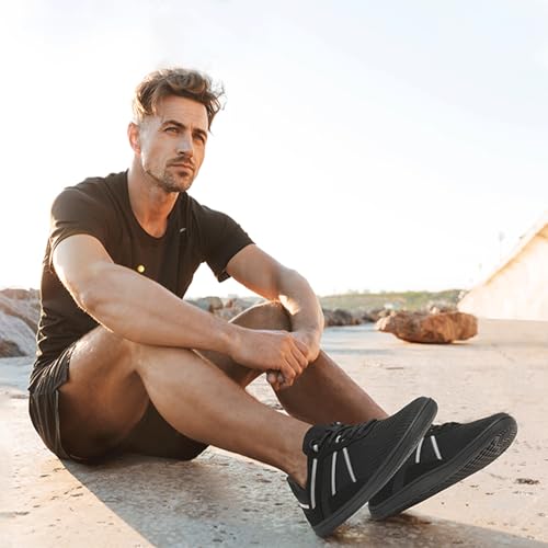 Men's Barefoot Wide Toe Box Shoes Zero Drop Sole Walking Tennis Shoes Comfortable Non Slip Minimalist Shoes Gym Cross Trainer Workout Trail Running Sneakers2