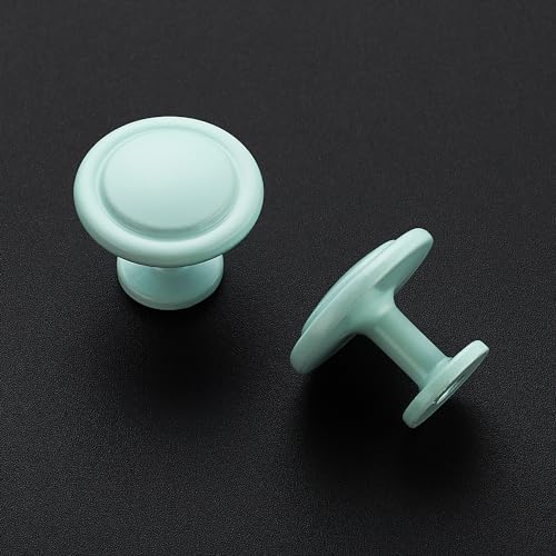 Image of Ravinte 1 Pack 1-1 /4 inch Kitchen Cabinet /Drawer /Dresser Knobs Green Zinc Drawer Pulls /Handles