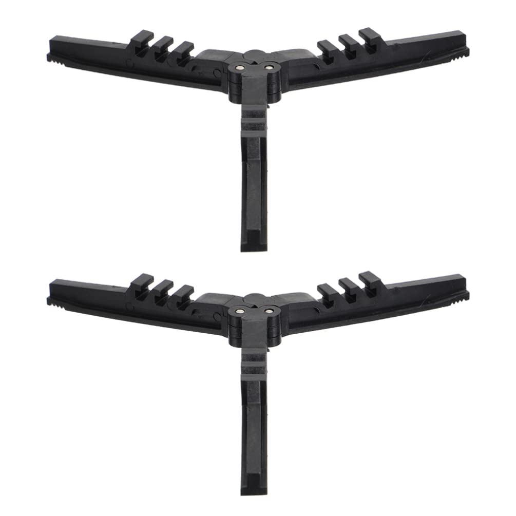 INOOMP 2pcs Tripod Gas Stand for Camping Stove Black Bracket Support for Stability Uneven Canister Holder