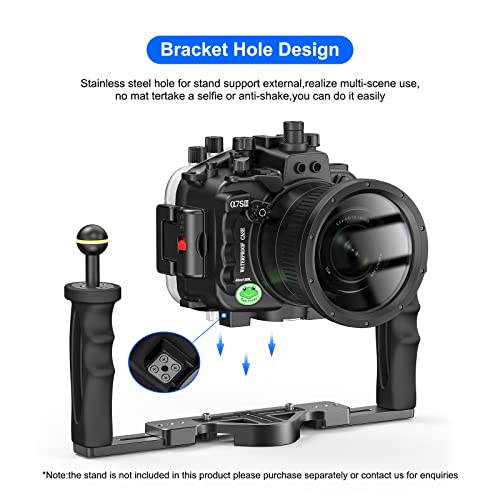 Ficha técnica Sea frogs Carcasa para cámara subacuática compatible con Sony A7SIII 28-70MM IPX8 40 m 130 ft Profundidad máxima de inmersión Carcasa impermeable para buceo surf remo esquí - Fernando Cortés