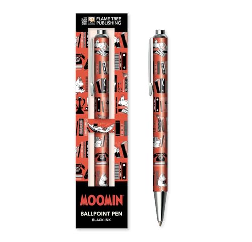 Moomin Bookshelves Boxed Decorative Ballpoint Pen (Boxed Ballpoint Pens)