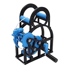 Hyuduo 3D Industrial Filament Respooler Hand Cranked Spool Rewinder Filament Tension Control and Reinforced Frame for 3D Printing Welders Textile Artists DIYers